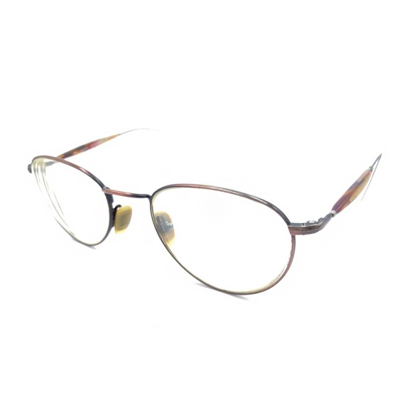 Gucci GG 1341 DR7 Brown Multicolor Metal Round Eyeglasses Frames 52-20 145 Italy - Picture 8 of 12